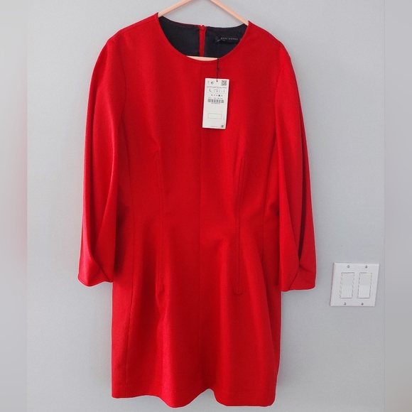 BNWT! Zara mini red dress - Picture 5 of 6